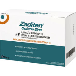 ZADITEN ophtha sine 0,25 mg/ml Augentr.Einzeldos.