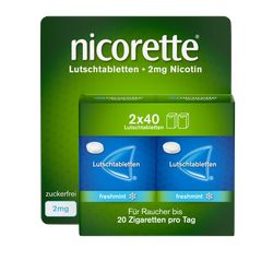 NICORETTE freshmint 2 mg Lutschtabletten gepresst