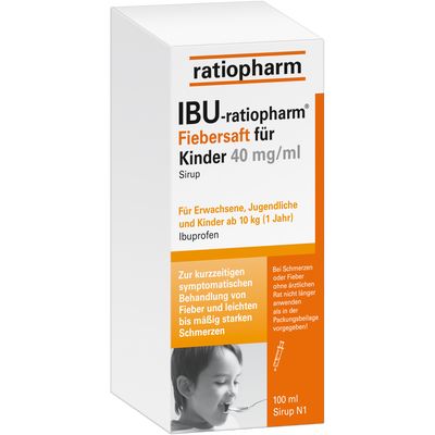 IBU-RATIOPHARM Fiebersaft fr Kinder 40 mg/ml